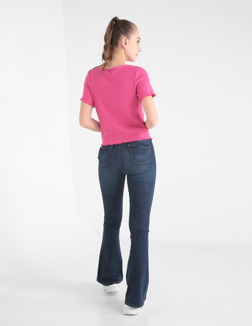 Jeans Silver Plate corte flare con bolsillos para mujer en SB
