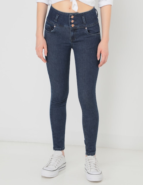 JEANS FUROR, 13, AZUL OBSCURO SKINNY HA