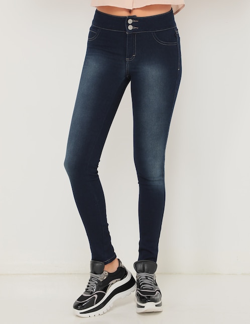 Jeans ultra skinny Oh Pomp! corte cintura para mujer