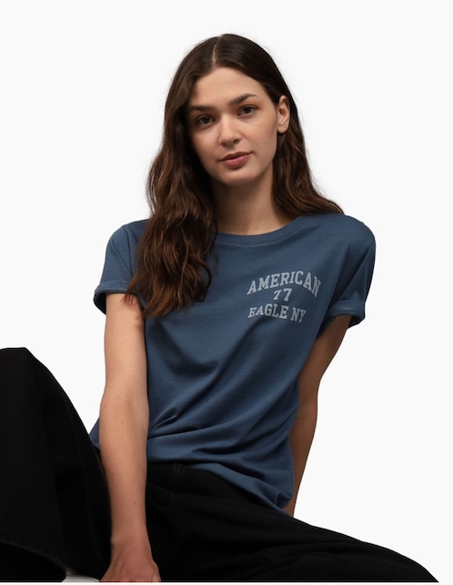 Eagle Outfitters Playeras American Eagle Cuello V Playera American