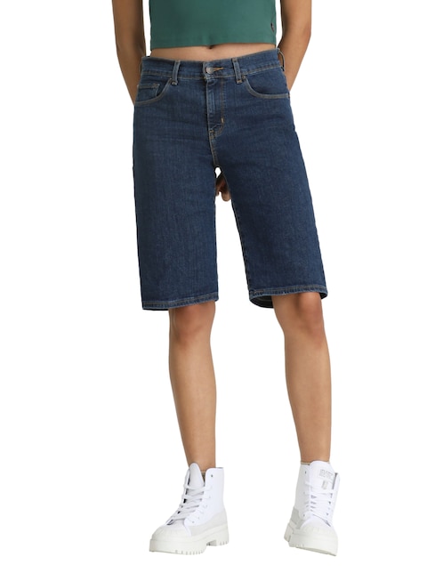 Bermuda Levi's de mezclilla para mujer