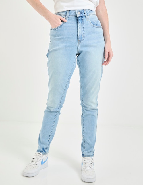 Jeans skinny cintura alta para mujer 1