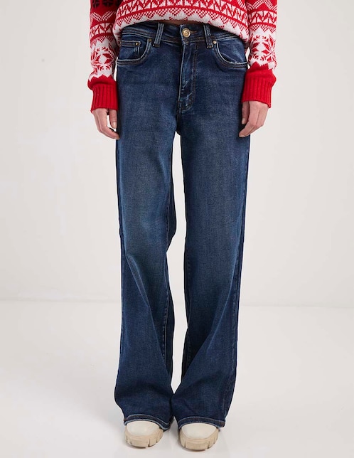 Jeans straight Bhi-2510-1326N para mujer 1