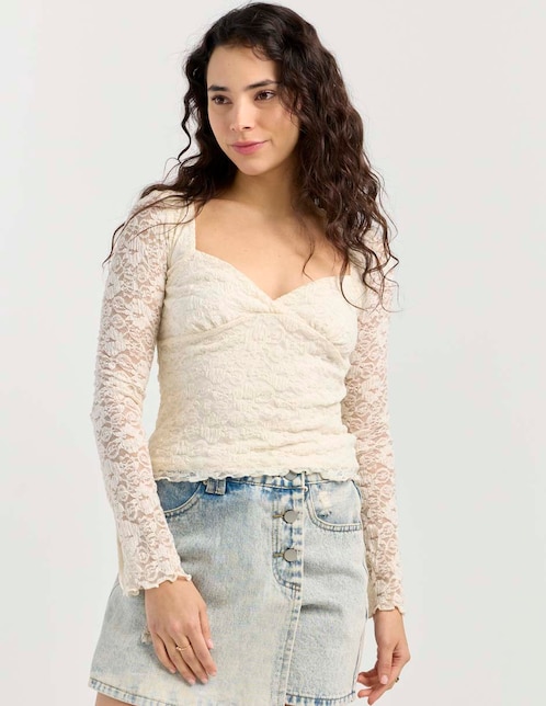 Blusa manga larga para mujer 1