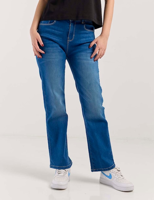 Jeans slim cintura para mujer 1
