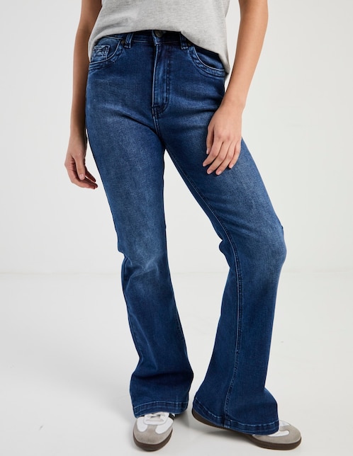 Jeans flare Nyd para mujer