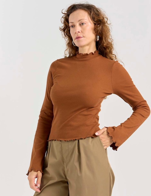 Blusa manga larga para mujer 1