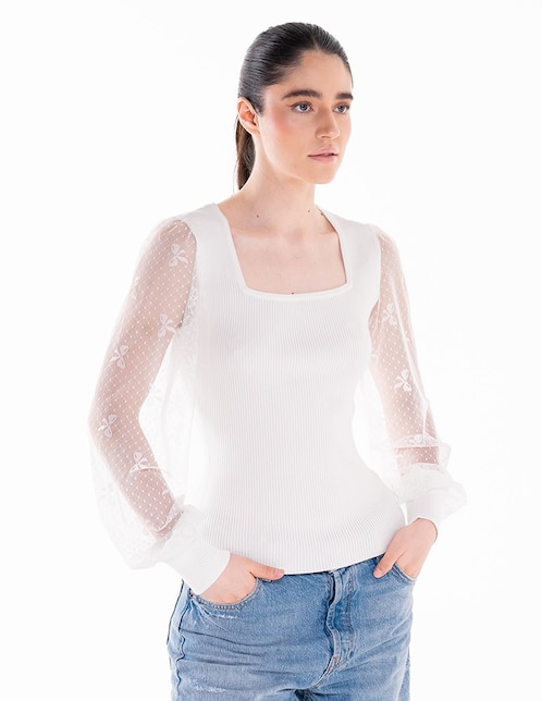 Blusa manga larga para mujer 1