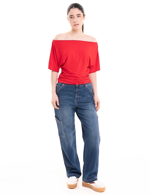 Blusa manga al codo para mujer 1