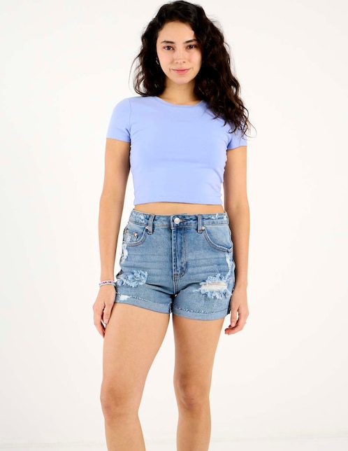 Short de mezclilla para mujer 1