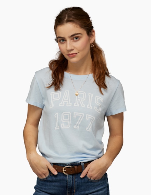 Playera manga corta American Eagle cuello redondo para mujer