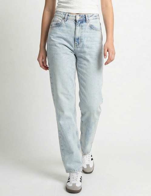 Jeans slim cintura media para mujer 1