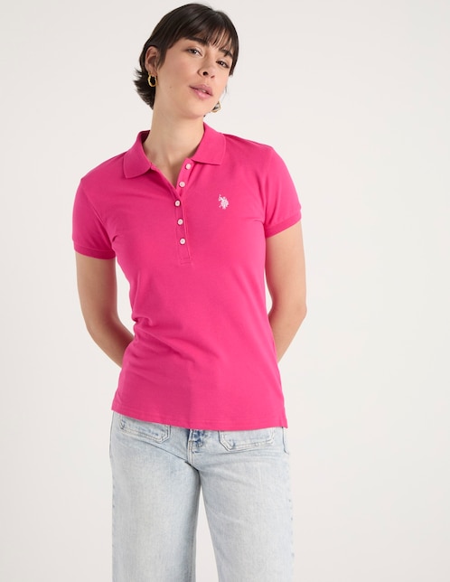 PLAYERA USLPL-203SB US POLO, G, FUCSIA