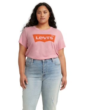 Playera Manga Corta Levi's Cuello Redondo Para Mujer