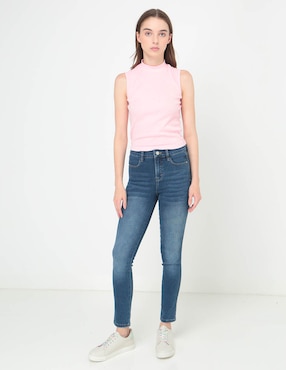 Jeans slim Oh Pomp para mujer