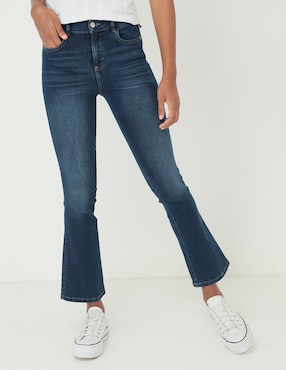 Jeans Bota Oh Pomp! Corte Cintura Para Mujer