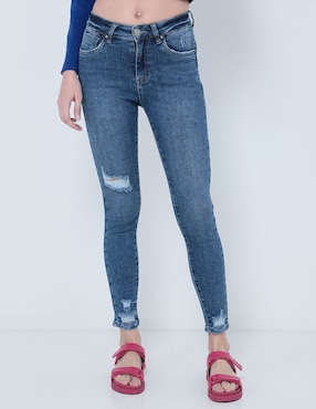 Jeans Skinny NYD Corte Cintura Para Mujer