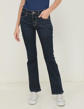 Jeans Straight American Eagle Corte Cintura Alta Para Mujer