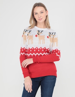 Sueter navideño mujer suburbia new arrivals