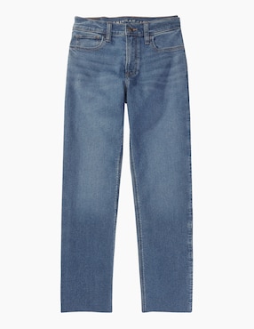 Jeans straight American Eagle Super Hi-Rise Ankle corte cintura para mujer