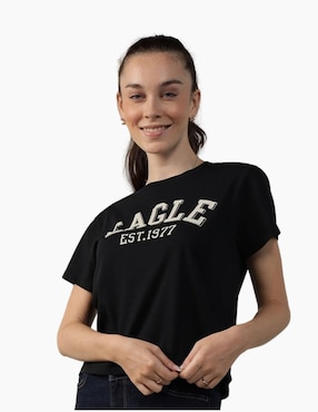 Playera Manga Corta American Eagle Cuello Redondo Para Mujer