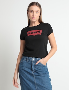 Playera Manga Corta Levi's Cuello Redondo Para Mujer