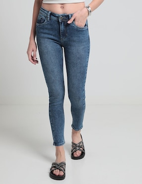 Jeans Skinny NYD Corte Media Cintura Para Mujer