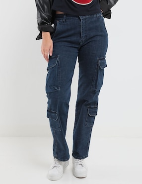 Jeans Straight Furor Jeans Corte Cintura Alta Para Mujer