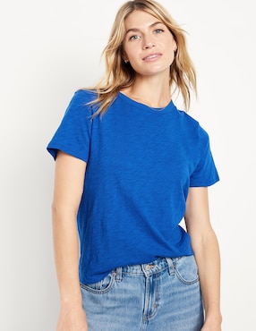 Playera Manga Corta Old Navy Cuello Redondo Para Mujer