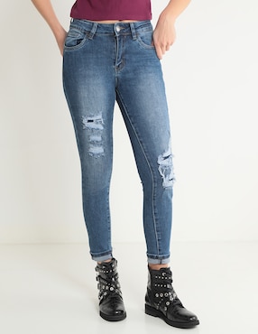 Jeans Skinny NYD Corte Cintura Para Mujer