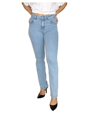 Jeans Slim Furor Corte Cintura Alta Para Mujer