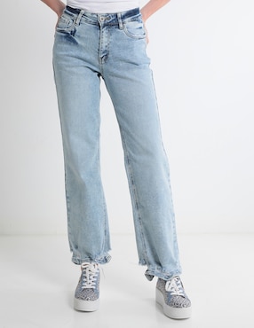 Jeans Straight NYD Corte Cintura Alta Para Mujer