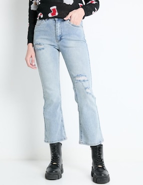 Jeans Bota NYD Corte Cintura Para Mujer