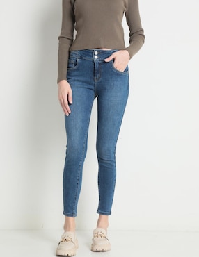 Jeans Skinny NYD Corte Cintura Para Mujer