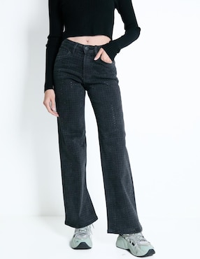 Jeans Wide Leg NYD Corte Cintura Para Mujer