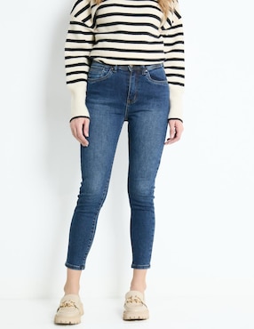 Jeans Skinny NYD Corte Cintura Alta Para Mujer