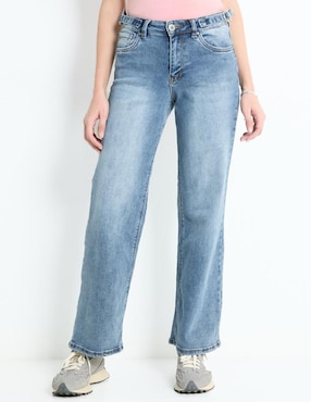 Jeans Wide Leg NYD Corte Cintura Alta Para Mujer