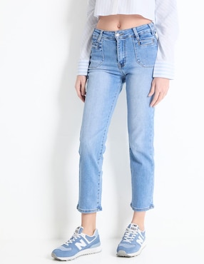 Jeans Slim NYD Corte Cintura Alta Para Mujer