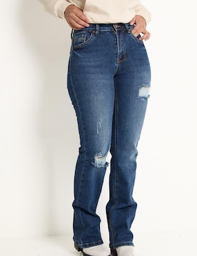 Jeans Straight NYD Cintura Alta Para Mujer