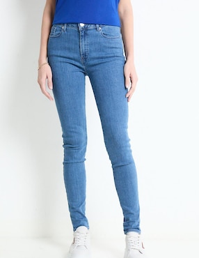 Jeans Skinny Oggi Corte Cintura Para Mujer