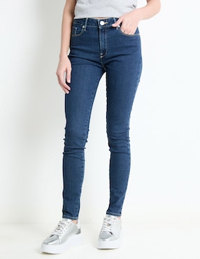 Jeans Skinny Oggi Corte Cintura Para Mujer