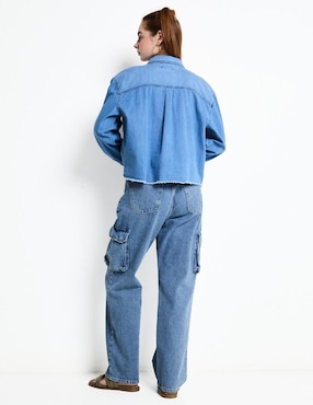 Jeans cargo campana Oggi para mujer
