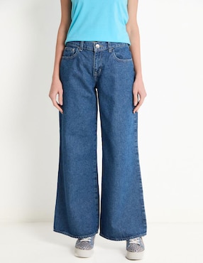 Jeans wide leg Oggi para mujer