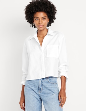 Blusa Camisera Old Navy Manga Larga Para Mujer