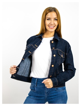 Chamarra Denim Furor De Mezclilla Para Mujer