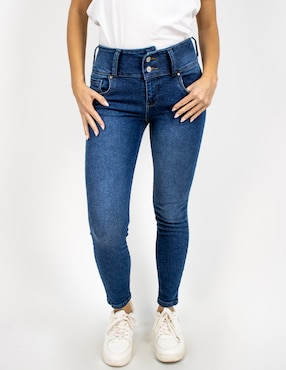 Jeans skinny Furor Cartagena corte cintura para mujer