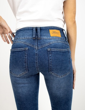 Jeans skinny Furor Cartagena corte cintura para mujer