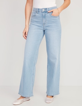 Jeans Wide Leg Old Navy Corte Cintura Para Mujer