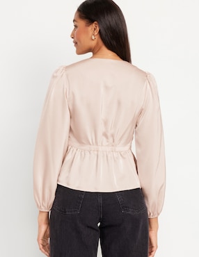 Blusa manga larga para mujer