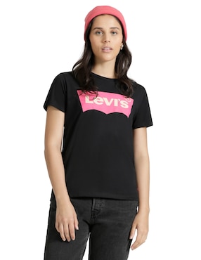 Playera Manga Corta Levi´s Cuello Redondo Para Mujer